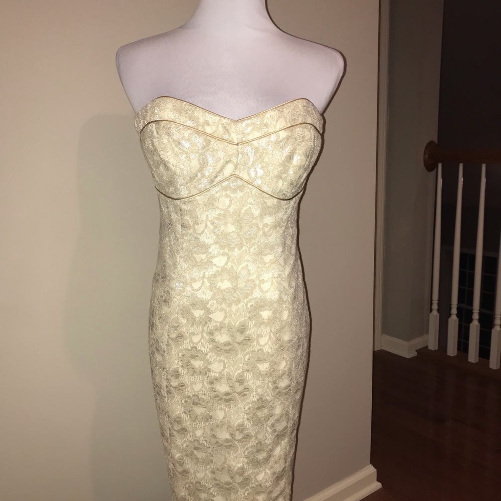 Shoshanna Gold Dress